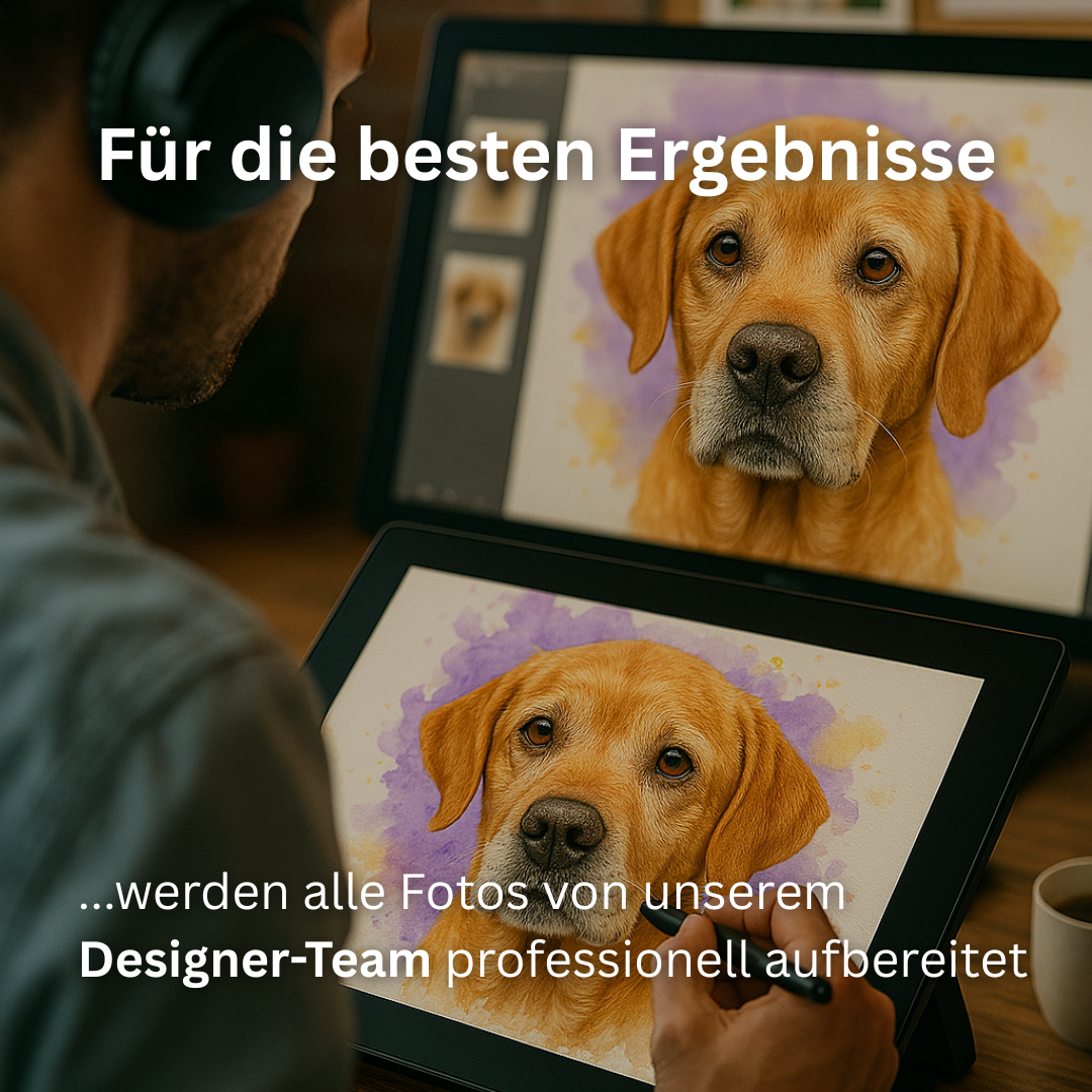 Personalisiertes Hundeporträt